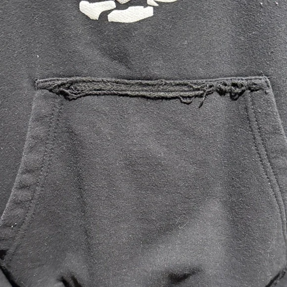 Black Hoodie with Skeleton Graphic - Picture 2 of 4